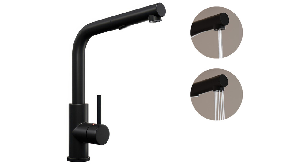 Robinet mitigeur cuisine avec douchette extractible 2 jets 3010 Primagran